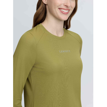 Haut technique de sport LeMieux manches longues Gooseberry Kaki