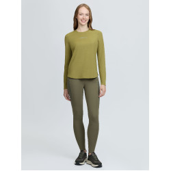 Haut technique de sport LeMieux manches longues Gooseberry Kaki