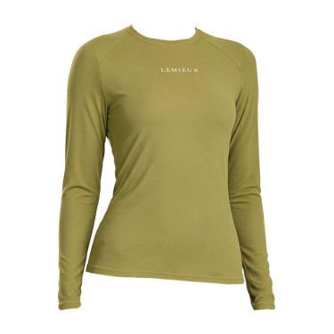 Haut technique de sport LeMieux manches longues Gooseberry Kaki