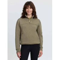 Sweat-shirt LeMieux à demi-zip col montant Scarlet Willow green Kaki