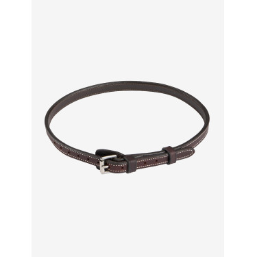 Nosebande Flash Kudos huilée LeMieux Marron / argent