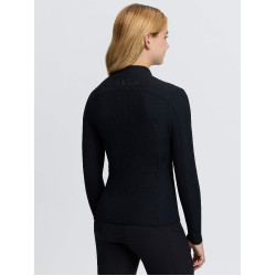 T-shirt technique côtelé Raye LeMieux Young Rider Noir