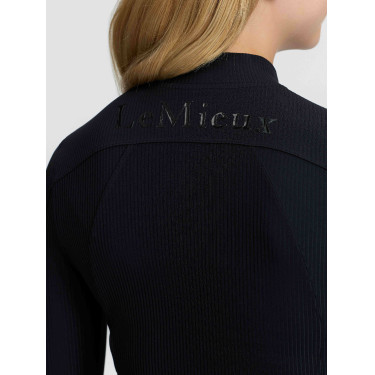 T-shirt technique côtelé Raye LeMieux Young Rider Aloe Bleu