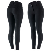 Pantalon d'équitation à basanes cuir Daniela femme Horze Noir