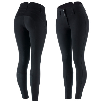 Pantalon d'équitation à basanes cuir Daniela femme Horze Noir