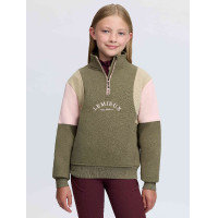 Sweat-shirt demi-zip Viola LeMieux Young Rider Willow green Kaki Sweat-shirt demi-zip Viola LeMieux Young Rider Willow green Kaki