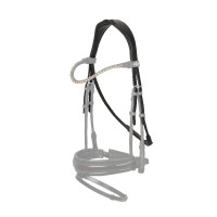 Têtière Roulée LeMieux Kudos Marron / argent Têtière Roulée LeMieux Kudos Marron / argent
