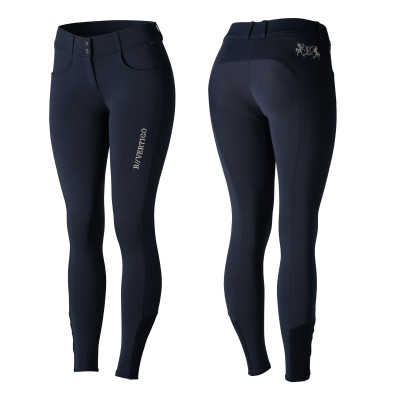 Pantalon d'équitation basanes silicone Meghan femme B Vertigo Bleu marine foncé