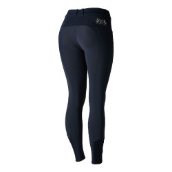 Pantalon d'équitation basanes silicone Meghan femme B Vertigo Bleu marine foncé