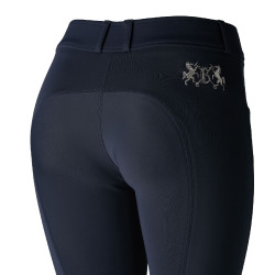 Pantalon d'équitation basanes silicone Meghan femme B Vertigo Bleu marine foncé
