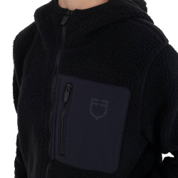 Sweat à capuche zippé en polaire teddy unisexe pour enfants Equestro Sweat à capuche zippé en polaire teddy unisexe pour enfants Equestro