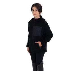 Sweat à capuche zippé en polaire teddy unisexe pour enfants Equestro Sweat à capuche zippé en polaire teddy unisexe pour enfants Equestro