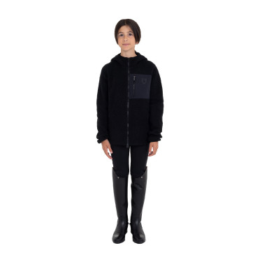 Sweat à capuche zippé en polaire teddy unisexe pour enfants Equestro Sweat à capuche zippé en polaire teddy unisexe pour enfants Equestro