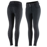 Pantalon d'équitation Thermique Silicone Fond intégral Mia femme Horze Noir