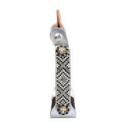Étrier western décoré en aluminium Westwood Argent