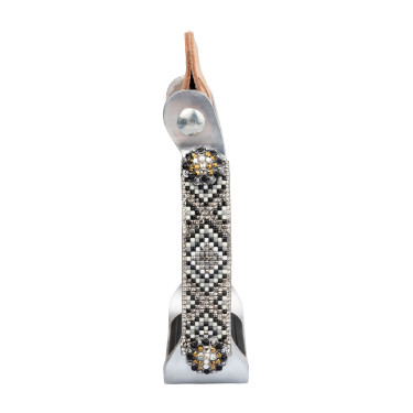 Étrier western décoré en aluminium Westwood Argent