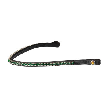 Frontal avec strass Stones Concept Equestro Noir / émeraude