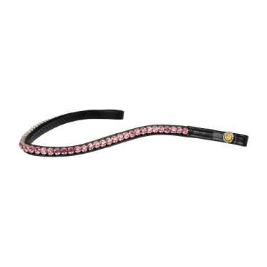 Frontal avec strass Stones Concept Equestro Noir / rose