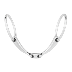Mors de filet de bride brisure double