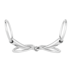 Mors d’attelage mors de filet avec 4 anneaux Waldhausen