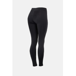 Pantalon d'équitation Estelle femme avec grip aux genoux Horze Noir Pantalon d'équitation Estelle femme avec grip aux genoux Horze Noir