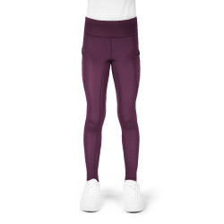 Legging Je t'aime Equithème Neva enfant Prune Violet