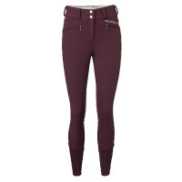 Pantalon Diana grip silicone genoux Mountain Horse femme Bordeaux foncé Blanc