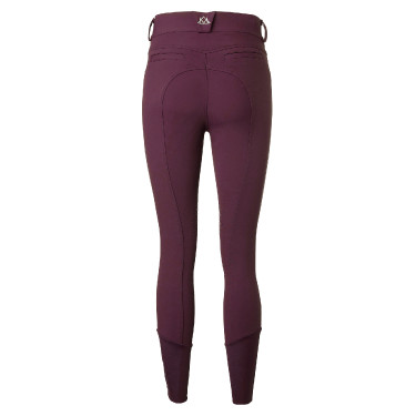 Pantalon Diana grip silicone genoux Mountain Horse femme Bordeaux foncé Blanc