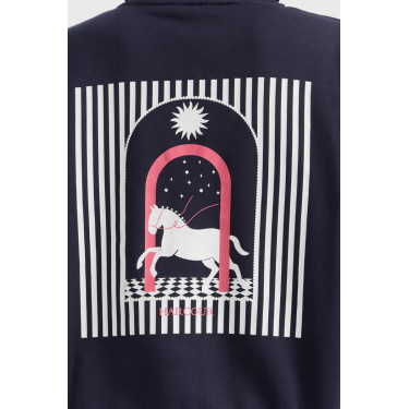 Sweatshirt Harcour Coeur femme Marine Bleu marine