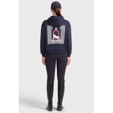 Sweatshirt Harcour Coeur femme Marine Bleu marine
