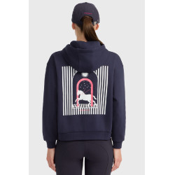 Sweatshirt Harcour Coeur femme Marine Bleu marine