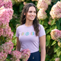 T-shirt manches courtes Imperial Riding Holographics femme Marine Bleu marine