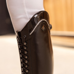 Bottes d'équitation Imperial Riding Olania Deluxe Dressage Courte/Large Marron foncé