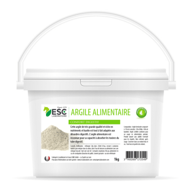 Argile alimentaire ESC Laboratoire Argile alimentaire ESC Laboratoire