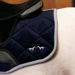 Tapis de selle HV Polo Sasha Dressage Marine Bleu marine