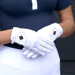 Gants Elegance Imperial Riding Essential fleX Blanc