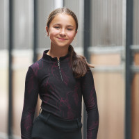 T-shirt enfant Imperial Riding Lana Mauve foncé Noir