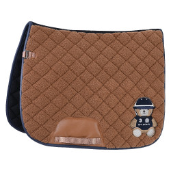 Tapis de selle HV Polo Polo teddy Dressage Camel Marron