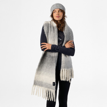 Écharpe HV Polo Nanette femme Gris chiné