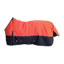 Couverture de paddock Imperial Riding Limited Fleece avec couvre-cou Orange / marine