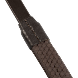Bridon rembourrée Supreme avec broderies décoratives Marron foncé