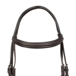 Bridon Supreme à relief carré en cuir