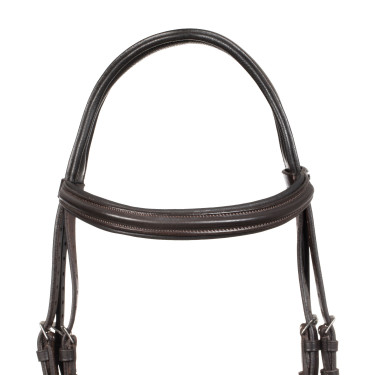 Bridon Supreme à relief carré en cuir