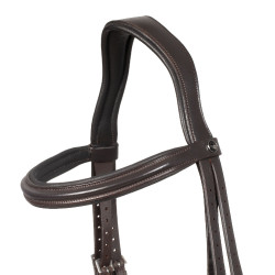Bridon Supreme à relief carré en cuir