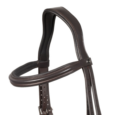 Bridon Supreme à relief carré en cuir