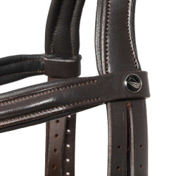 Bridon Supreme à relief carré en cuir