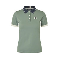 Polo femme en piqué KLLaura Kingsland Vert agave