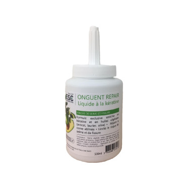 Onguent repair liquide à base d’huiles végétales et enrichi à la kératine ESC Laboratoire Onguent repair liquide à base d’huiles végétales et enrichi à la kératine ESC Laboratoire