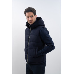 Doudoune sans manches Harcour Aubin Marine Bleu marine