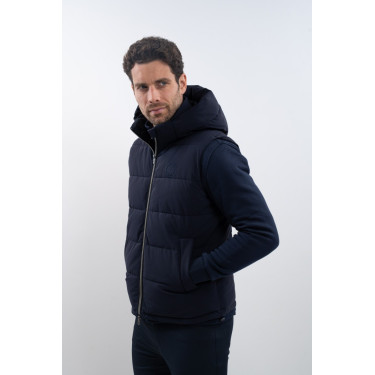 Doudoune sans manches Harcour Aubin Marine Bleu marine